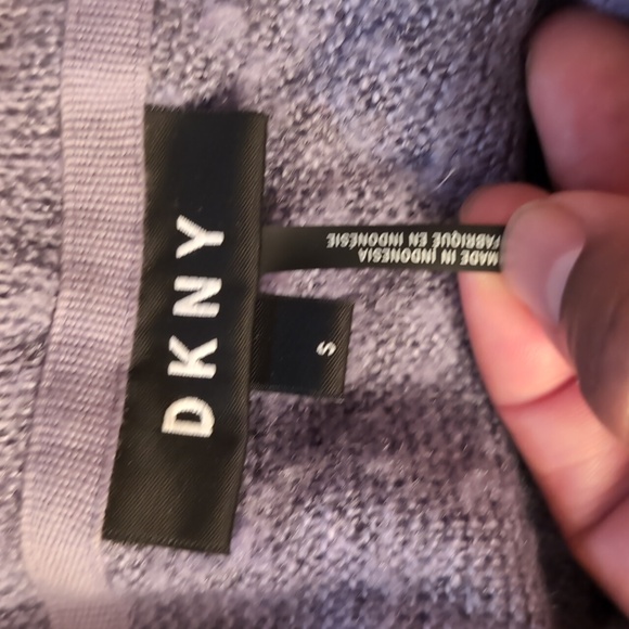 DKNY| Blue Large Cowl Neck Long Sleeve Sweater Acrylic Polyester Blend - Picture 11 of 16